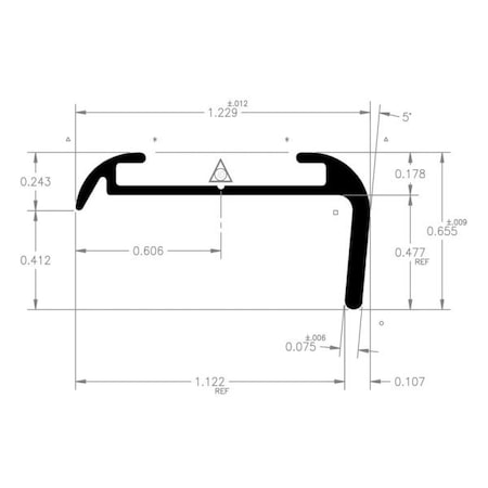 Ap Products INSERT CORNER MOLDING- BLACK- 16 FT 021-85002-16
