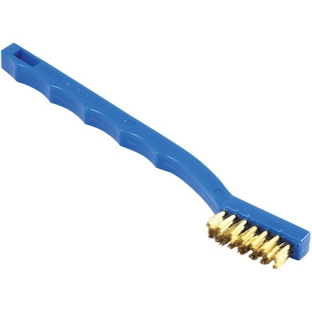 Forney 7-1/4'' Plastic Handle Wire Brush with Brass Bristles 70489