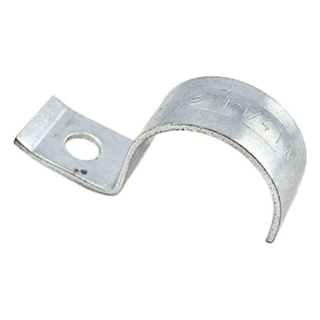 Bridgeport Pipe Strap 1-1/4 in, Steel, Zinc Plated, Gray 923-S