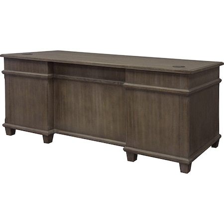 Carson Double Ped Desk Weathered Dove IMCA680