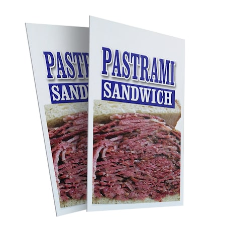 Signmission Pastrami Sandwich, Plastic Signs Only 24 Inch x 36 Inch, Corrugated Plastic, 2PK CSB-2436-2PACK-Pastrami Sandwich