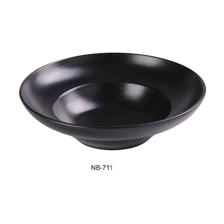 Yanco 20 oz Noble Black Deep Mediterranean Bowl, Black - 11 x 3.25 in., 12PK NB-711