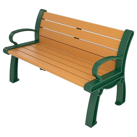 Ultrasite Heritage Outdoor Bench, 48 in L, Cedar PB 4CEDGFHER