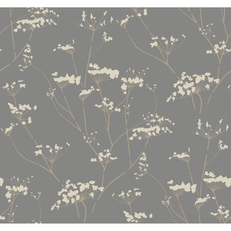 York Wallcoverings Enchanted Silver Wallpaper Sample DN3711SAM