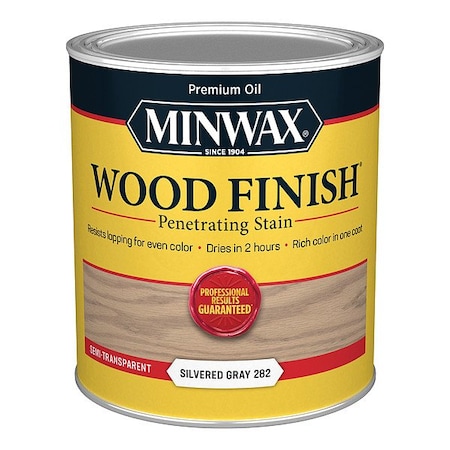 Minwax Wood Stain, 1 qt, Silvered Gray 701024444