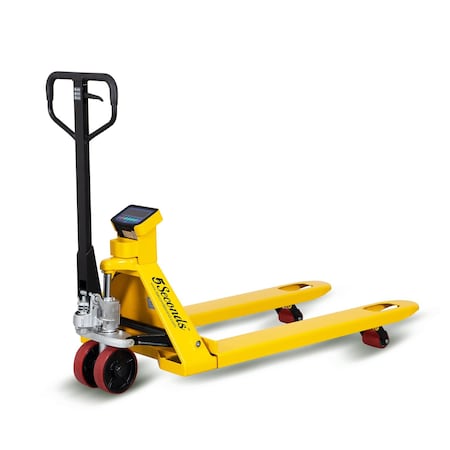 5Seconds Brand Tyson 750 Pallet Jack Scale 5000 lb Capacity 27x48 with Built-in Digital Scale 1lb Readability 555010