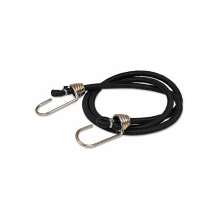 Keeper Heavy-Duty Bungee Cord, Dichromate Hooks, 48 in L, 10PK 130-06188