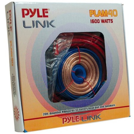 Pyle High-Quality 4-Gauge 1600W Amp Installation Kit PLAM40