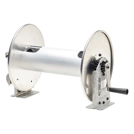 Reelcraft Hand Crank Hose Reel, Silver, 24 lb C23018 H 310