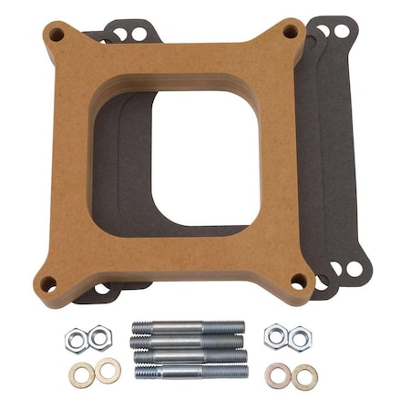 Edelbrock 8720 1 in. Thick Wood Carburetor Spacer EDE8720