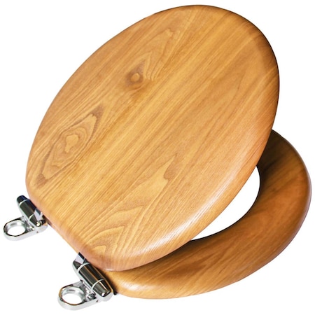 Design House Design House Dalton Round Oak Wood Toilet Seat 561241