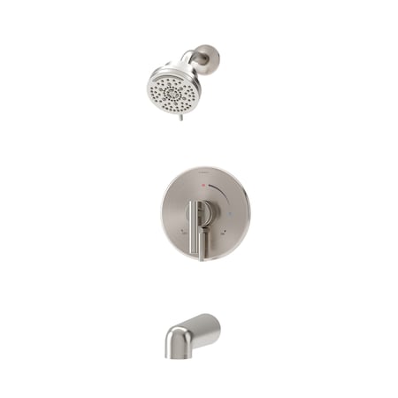 Symmons Dia HydroMersion Multi Spray Single Handle Tub and Shower Faucet Trim Kit with Volume Control S3592BSTN15TRM