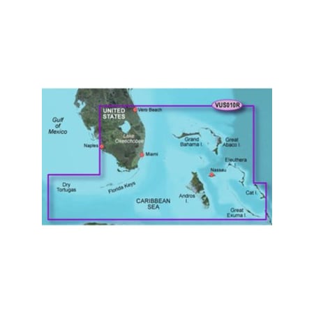 Garmin BlueChart g3 Vision HD, VUS010R, Southeast Florida, microSD /SD 010-C0711-00