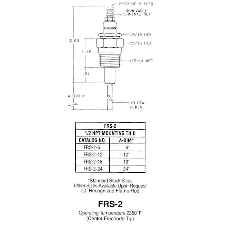 Auburn FRS-2-18  Flame Rod CS13037