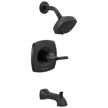 Peerless Parkwood Tub Shower Trim Kit In Matte Black PTT14435-BL