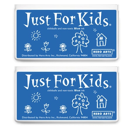 Hero Arts Jumbo Just for Kids Stamp Pad, Blue, 2PK AF483