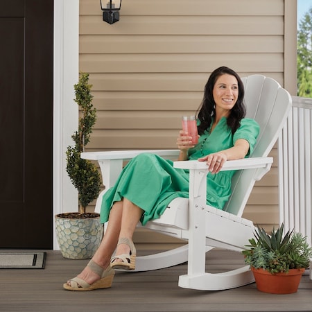 Adams Keter Everest Wht Resin Rocker 259975