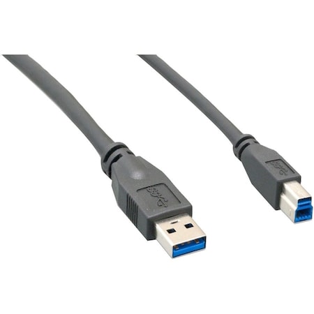 Enet USB 3.0 A MALE TO B MALE 3FT BLACK ADAPT USB3.0MAMB-3F