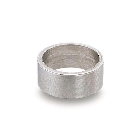 J.W. Winco Round Spacer, M10 Screw Size, Stainless Steel, 2 mm Overall Lg, 10 mm Inside Dia 12W2LGB