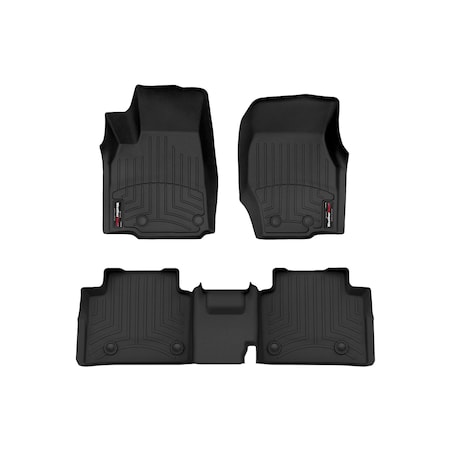 Weathertech Black, Front and Rear Floorliners 441696-1-6