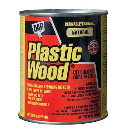Plastic Wood 16 Oz Dap Natural Solvent Based Wood Filler 21506