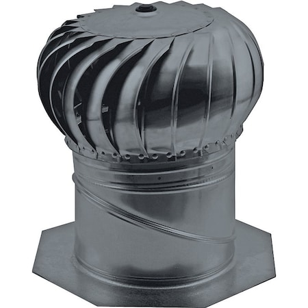 Master Flow Master Flow AIC14BL Rotary Turbine Ventilator, Aluminum, Black AIC14BL