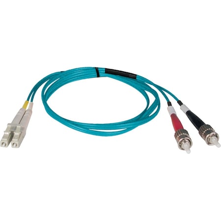 Eaton Tripp Lite Series 10Gb Duplex Multimode 50/125 OM3 LSZH Fiber Patch Cable LC/ST - Aqua, 2M 6 N818-02M