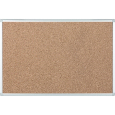 Mastervision Cork Bulletin Board, 36" X 48", Aluminum Frame CA05409214