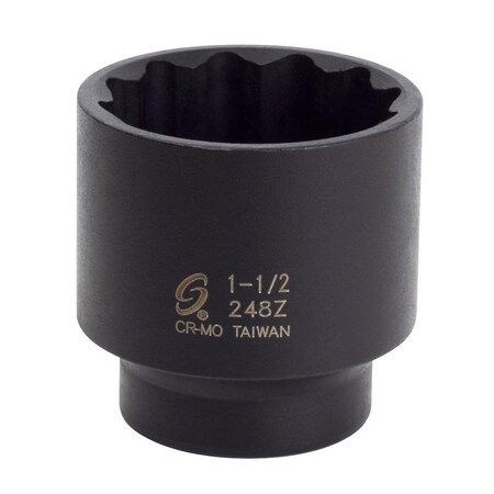 Sunex 1/2 in Drive 1-1/2 in 12 Point Impact Socket 248Z