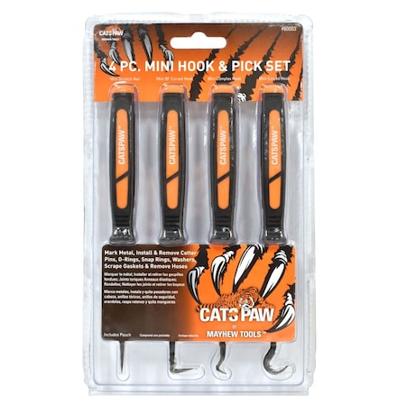 Mayhew Hook & Pick MINI DOMINATOR 4pc Set MY60003