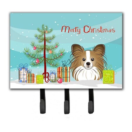 Carolines Treasures Christmas Tree and Papillon Leash or Key Holder BB1620TH68