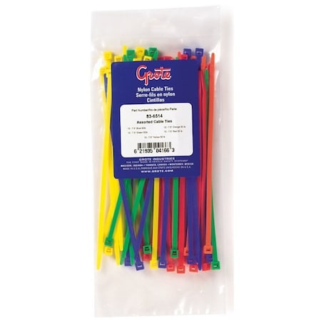 Grote Standard Cable Tie Assortment, PK50 83-6514