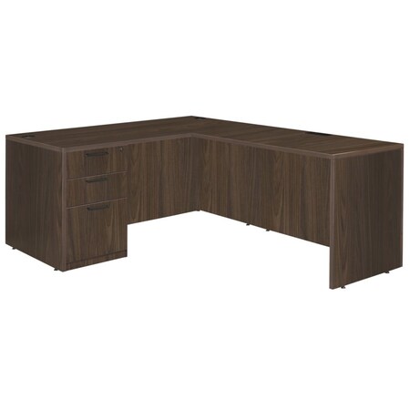 Regency Corner Desks, 29 in H, 66 in W X Wood, Neo Walnut LLDSPF663047NW
