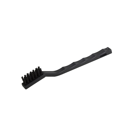 Prosource Mini Wire Brush, Nylon Bristle, Black Bristle, 1/4 in W Brush, 7 in OAL, Black PB-57130-N3L