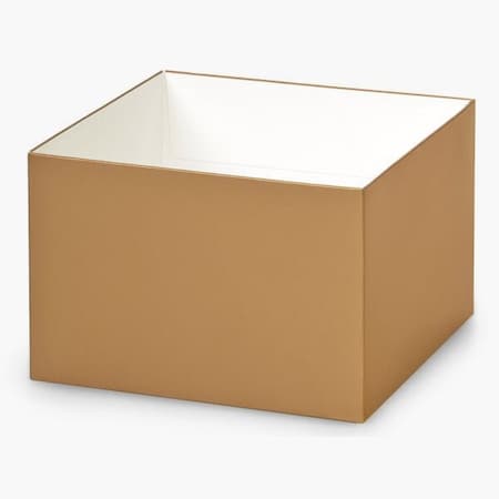 Nashville Wraps Metallic Gold Box Base, 6x6x4, 25PK GBB06GO