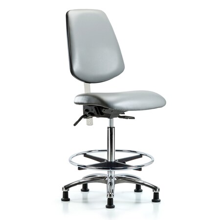 Blue Ridge Ergonomics Vinyl Clean Room Chair BR-NCR-VHBCH-MB-CR-T1-A0-CF-RG-8840