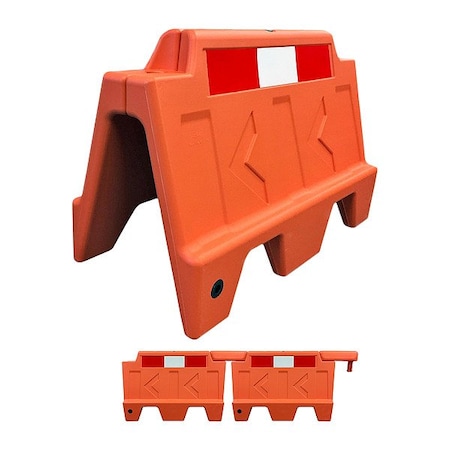 Electriduct TrafficBarrier, Polyethylene, 23-1/2inH TC-EZ-WFB-STACK-SM-OR-BOXED