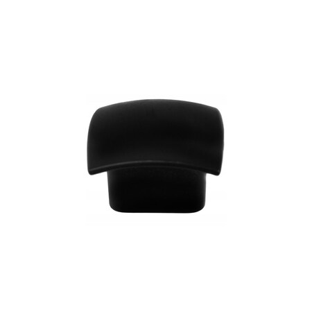 Strategic Brands 1 1/2in Square Knob - 16mm c/c - Aventura - Matte Black 74520
