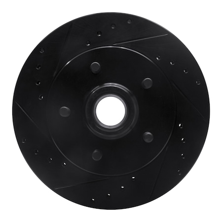 Dynamic Friction Co DFC Brake Rotor - Drilled and Slotted - Black 633-48022L