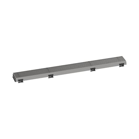 Hansgrohe Match Boardwalk Trim Broadwalk 27 5/8" w/ Height Adjustable Frame in Brushed Stainless Steel 56117801