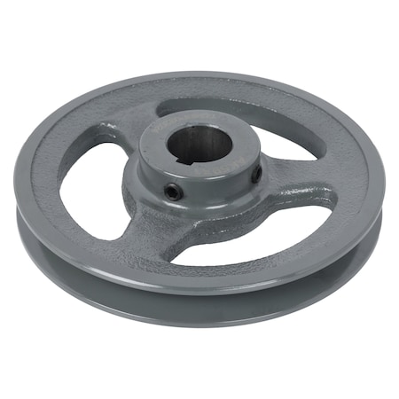 Zoro Select V-Belt Pulley, Cast Iron, Fixed AK64X1-1/8