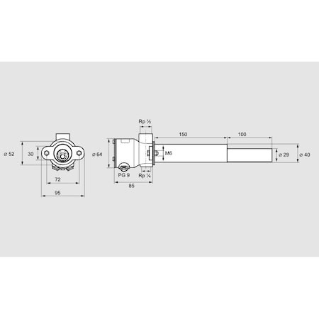 Honeywell Kromschroder Pilot Burner ZKIH 150/100R KS84199410