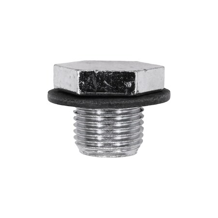 Auveco Oil Drain Plug 14mm - 1.25 Zinc, 5PK 24237