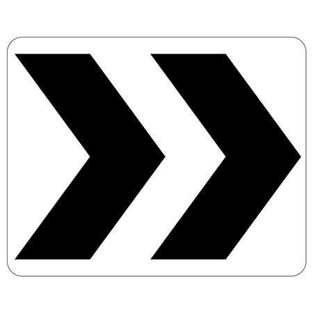 Sign Solutions Usa Traffic Sign, 30 in Width, Aluminum Sign, Horizontal Rectangle DUS06HWT3024R6-4