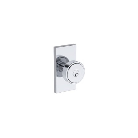 Baldwin Residential Door Knobs Keyed Entry Reversible Bright Chrome ENVASCFR260SMC