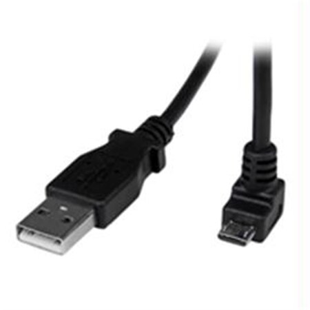 Dynamicfunction StarTech StarTech Cable 2m Micro USB Cable A to Down Angle Micro B Black DY615754