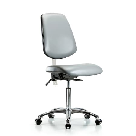 Blue Ridge Ergonomics Vinyl Clean Room Chair BR-NCR-VMBCH-MB-CR-T0-A0-NF-CC-8840