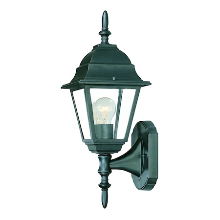 Homeroots Matte Black Swing Arm Outdoor Wall Light 398542