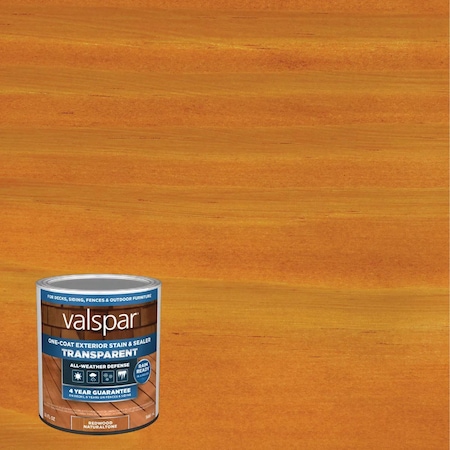 Valspar Transparent Deck Stain Redwood Natural Tone 1 Qt. VL1028080-14