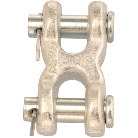 Campbell 1/4'' x 5/16'' Zinc-Plated Forged Steel Double Clevis Mid Link T5423300